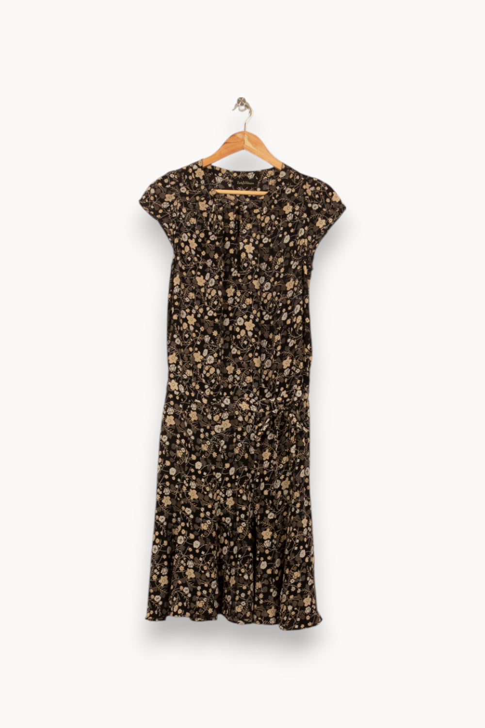 Robe Longue Noire et Beige - Taille S/36 de la marque Zadig&Voltaire | PARAD44704 - Vendu par Paradigme - Image 2