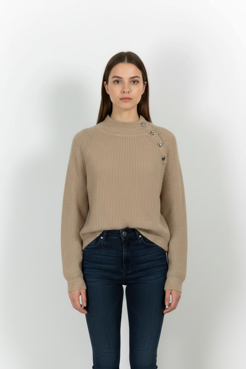 Pull Beige - Taille XS/34 de la marque Sézane | PARAD44728 - Vendu par Paradigme - Image 1