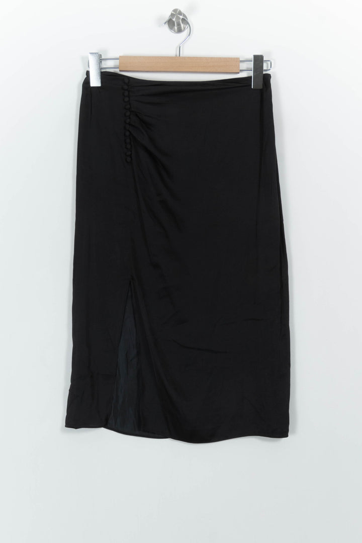 Jupe Fendue Noire - Taille S/36 de la marque ba&sh | PARAD44731 - Vendu par Paradigme - Image 2