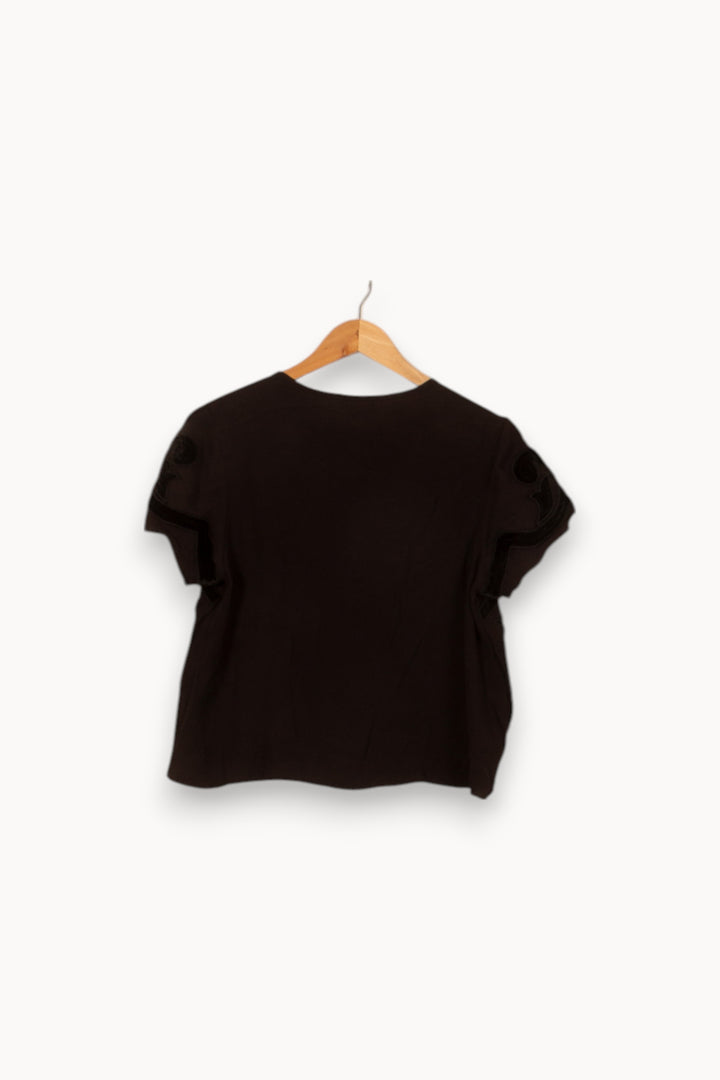Tee-shirt Noir - Taille M/38 de la marque Derhy | PARAD44745 - Vendu par Paradigme - Image 4