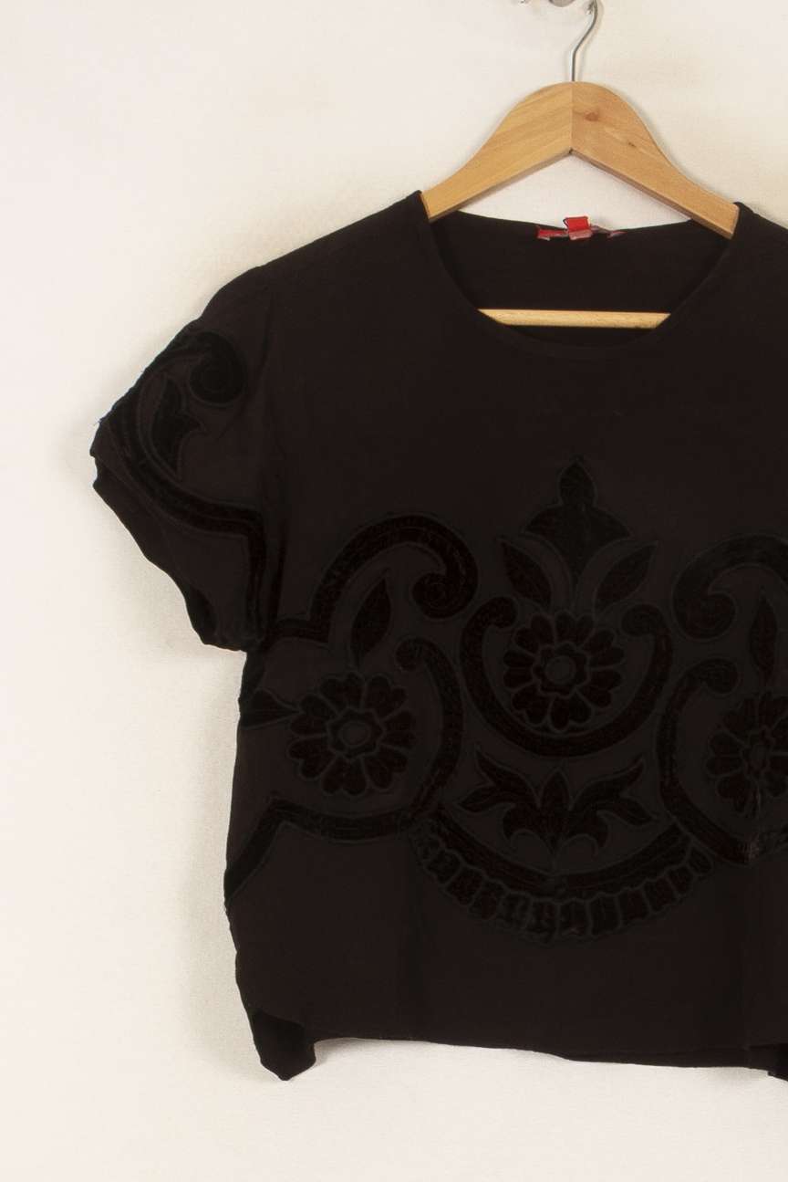 Tee-shirt Noir - Taille M/38 de la marque Derhy | PARAD44745 - Vendu par Paradigme - Image 3
