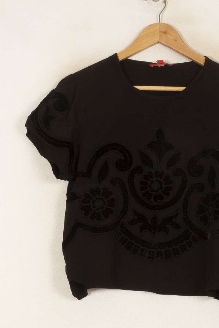 Tee-shirt Noir - Taille M/38 de la marque Derhy | PARAD44745 - Vendu par Paradigme - Image 3