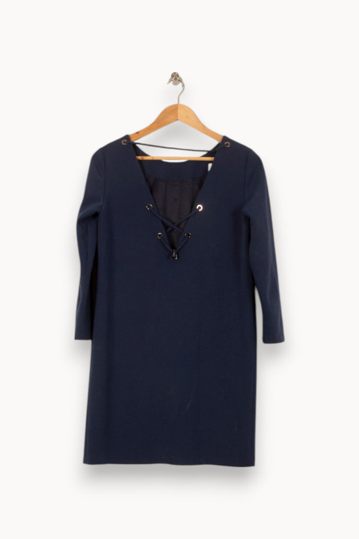 Robe Droite Bleue - Taille S/36 de la marque ba&sh | PARAD44748 - Vendu par Paradigme - Image 4