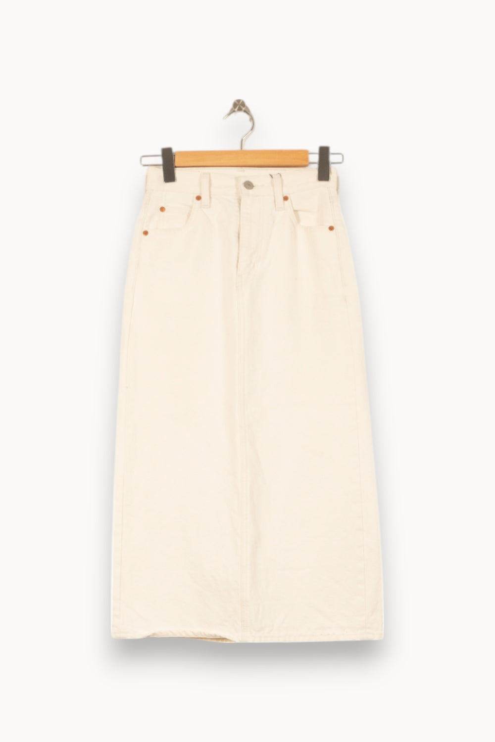 Jupe Longue Blanche - Taille XS/34 de la marque Levi's | PARAD44753 - Vendu par Paradigme - Image 2