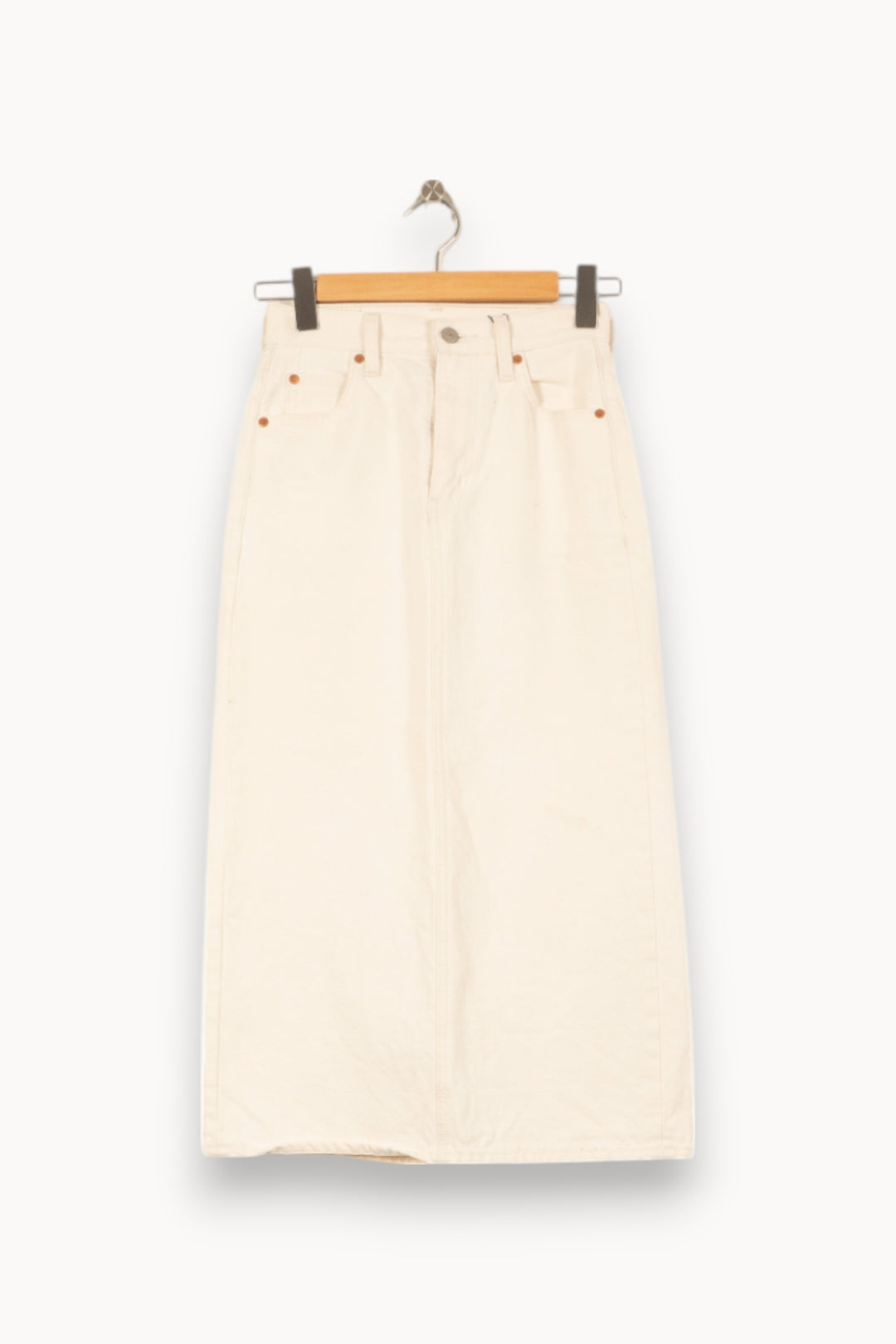 Jupe Longue Blanche - Taille XS/34 de la marque Levi's | PARAD44753 - Vendu par Paradigme - Image 2