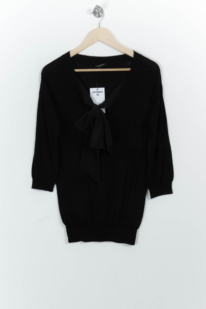 Blouse Noire - Taille S/36 de la marque Tara Jarmon | PARAD44759 - Vendu par Paradigme - Image 2