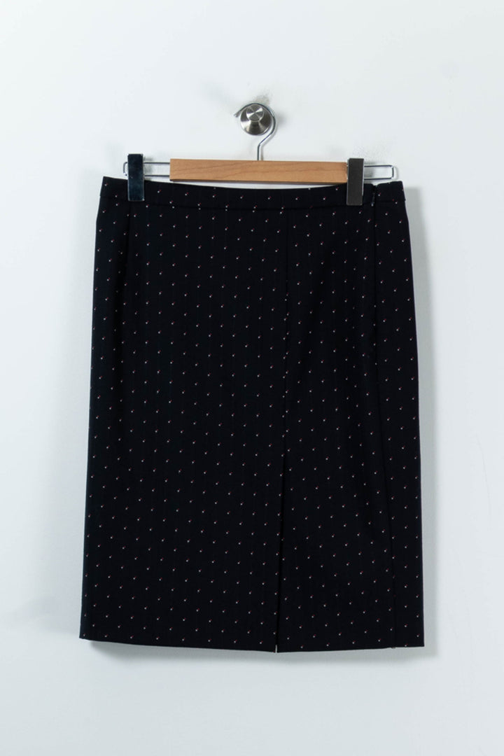 Jupe Droite Bleue - Taille L/40 de la marque Claudie Pierlot | PARAD44761 - Vendu par Paradigme - Image 2