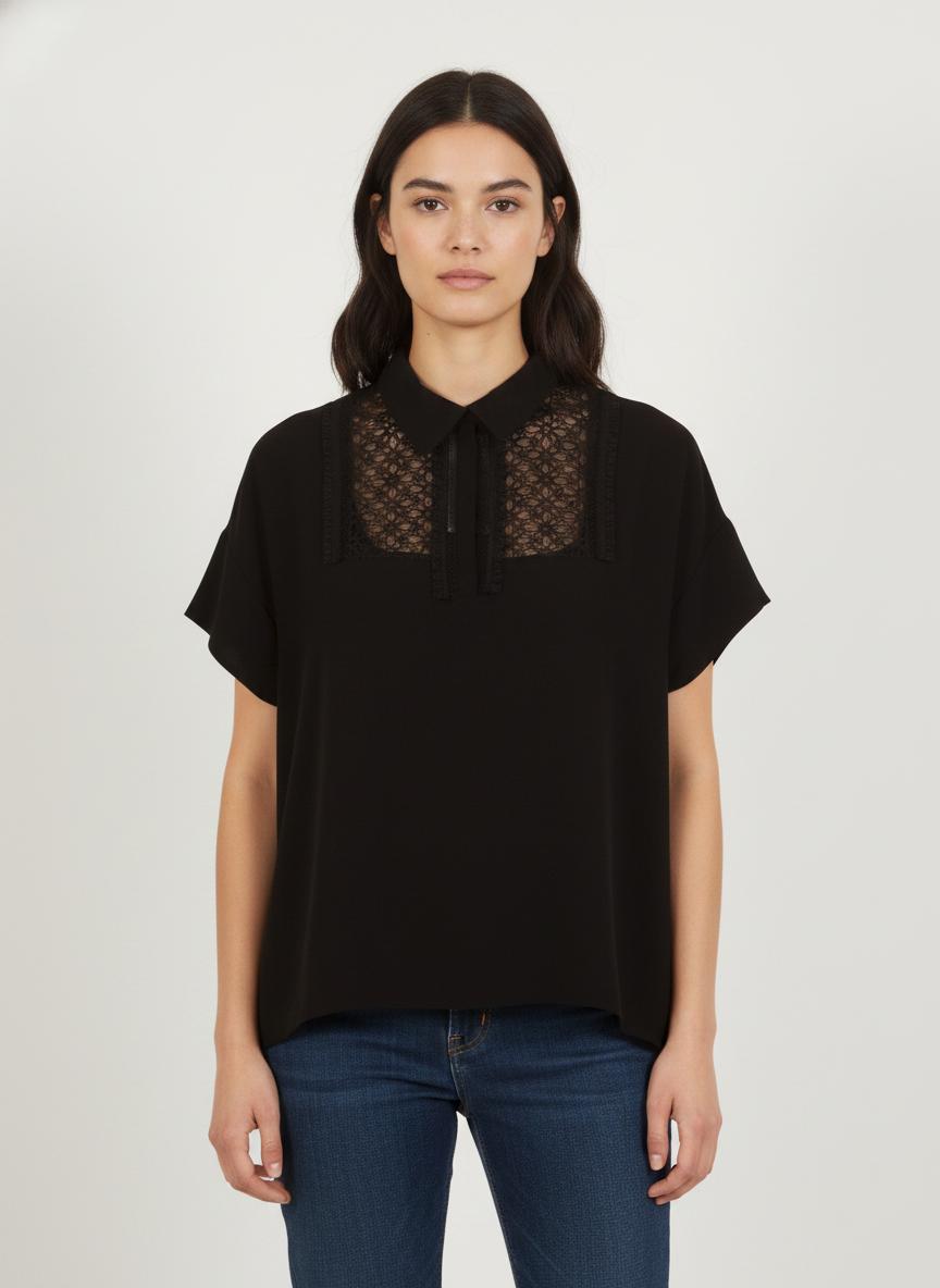 Blouse Noire - Taille M/38