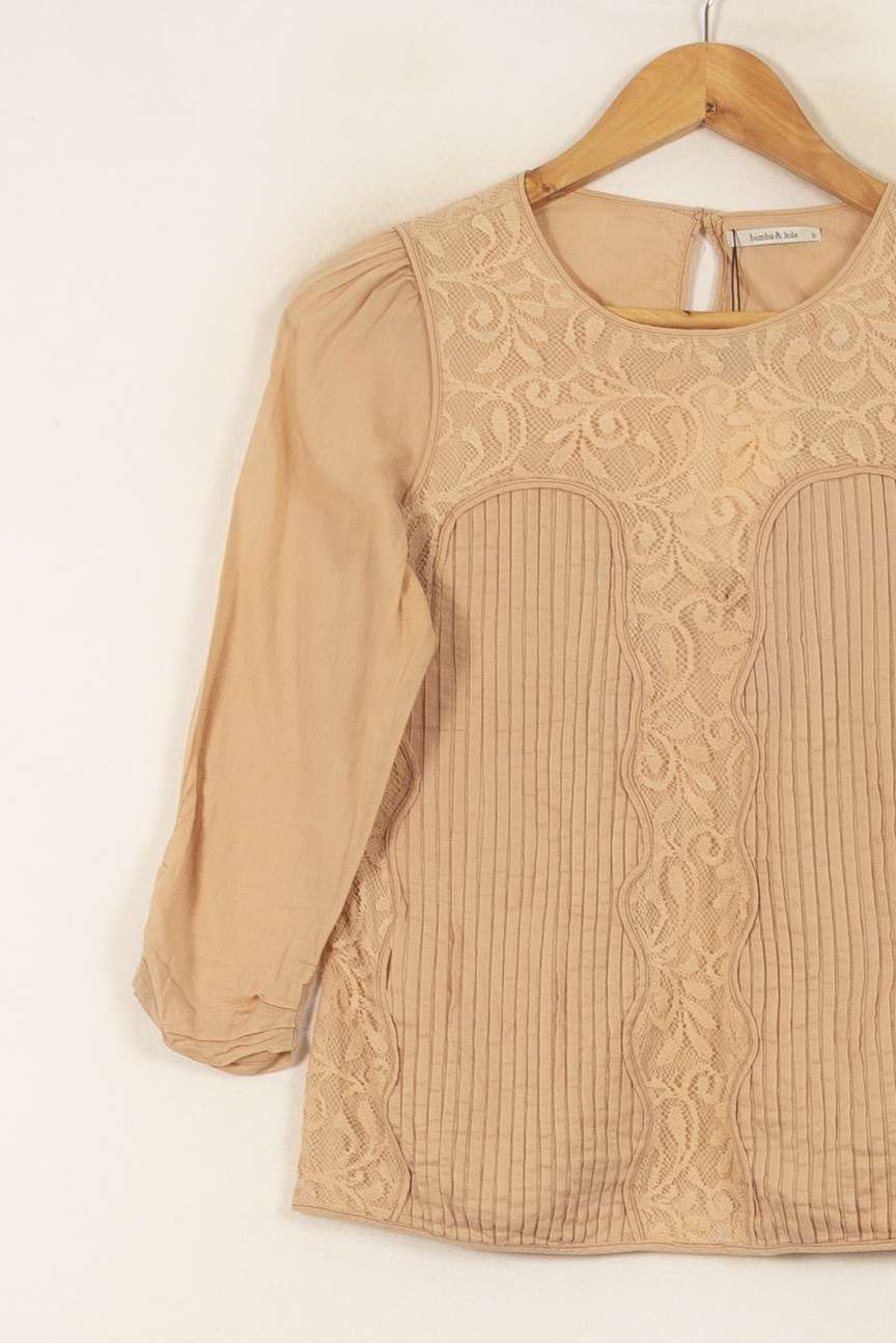 Blouse Beige - Taille S/36 de la marque Bimba y Lola | PARAD44777 - Vendu par Paradigme - Image 3