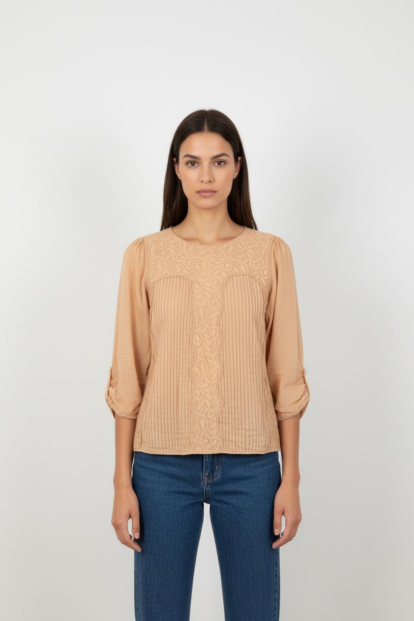 Blouse Beige - Taille S/36