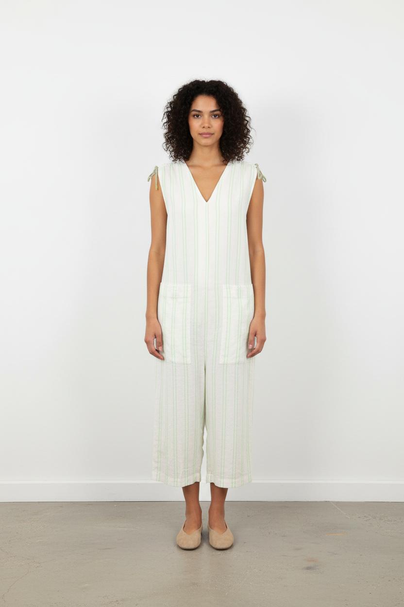 Combinaison blanche et verte - Taille S/36