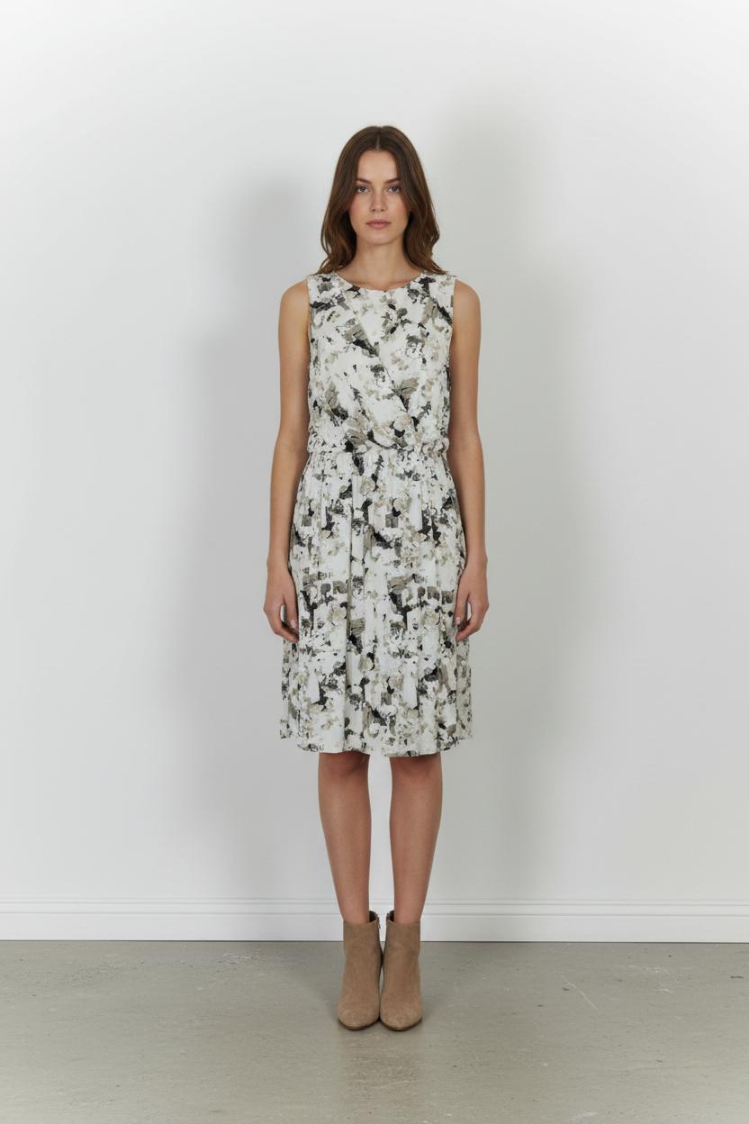 Robe Sans Manches Blanche et Noire - Taille S/36 de la marque Max Mara | PARAD44785 - Vendu par Paradigme - Image 1