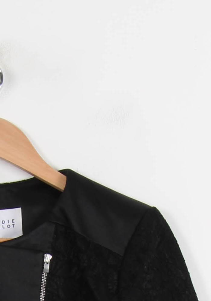 Veste Noire - Taille M/38 de la marque Claudie Pierlot | PARAD44795 - Vendu par Paradigme - Image 3