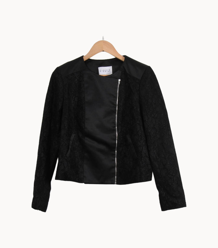 Veste Noire - Taille M/38 de la marque Claudie Pierlot | PARAD44795 - Vendu par Paradigme - Image 2