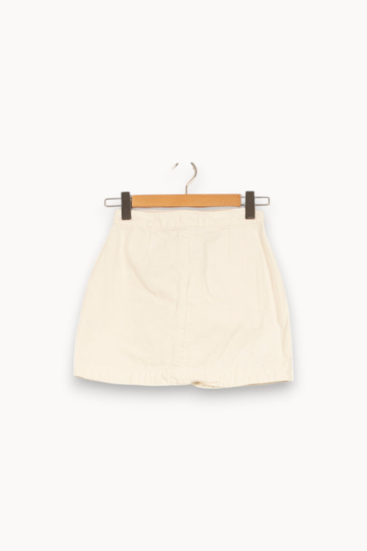 Jupe Boutonnée Blanche - Taille S/36 de la marque Sézane | PARAD44799 - Vendu par Paradigme - Image 4