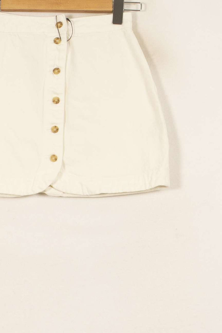 Jupe Boutonnée Blanche - Taille S/36 de la marque Sézane | PARAD44799 - Vendu par Paradigme - Image 3