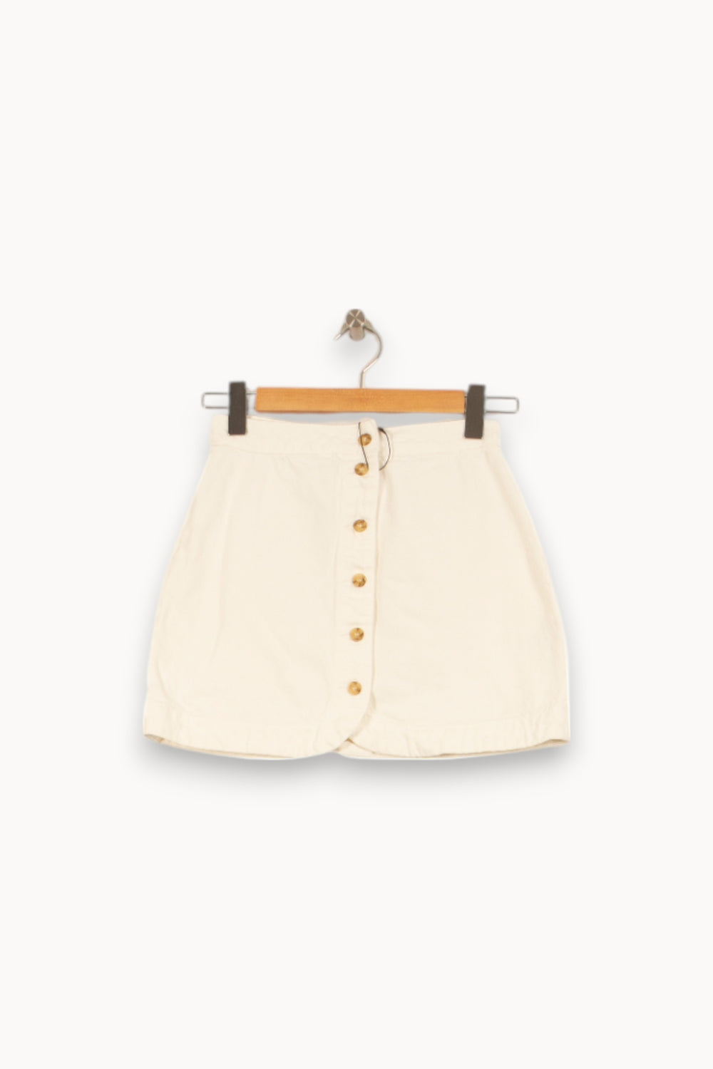 Jupe Boutonnée Blanche - Taille S/36 de la marque Sézane | PARAD44799 - Vendu par Paradigme - Image 2