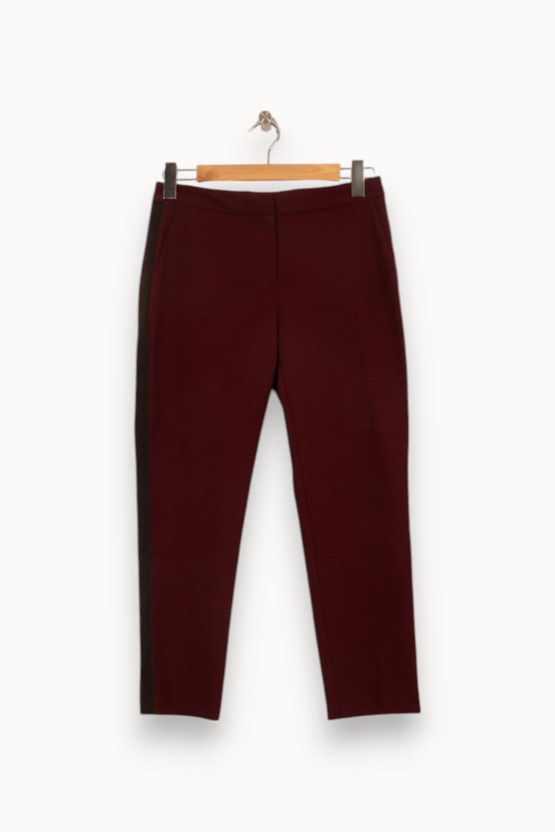 Pantalon Cigarette Bordeaux et Noir - Taille M/38 de la marque Maison 123 | PARAD44808 - Vendu par Paradigme - Image 2