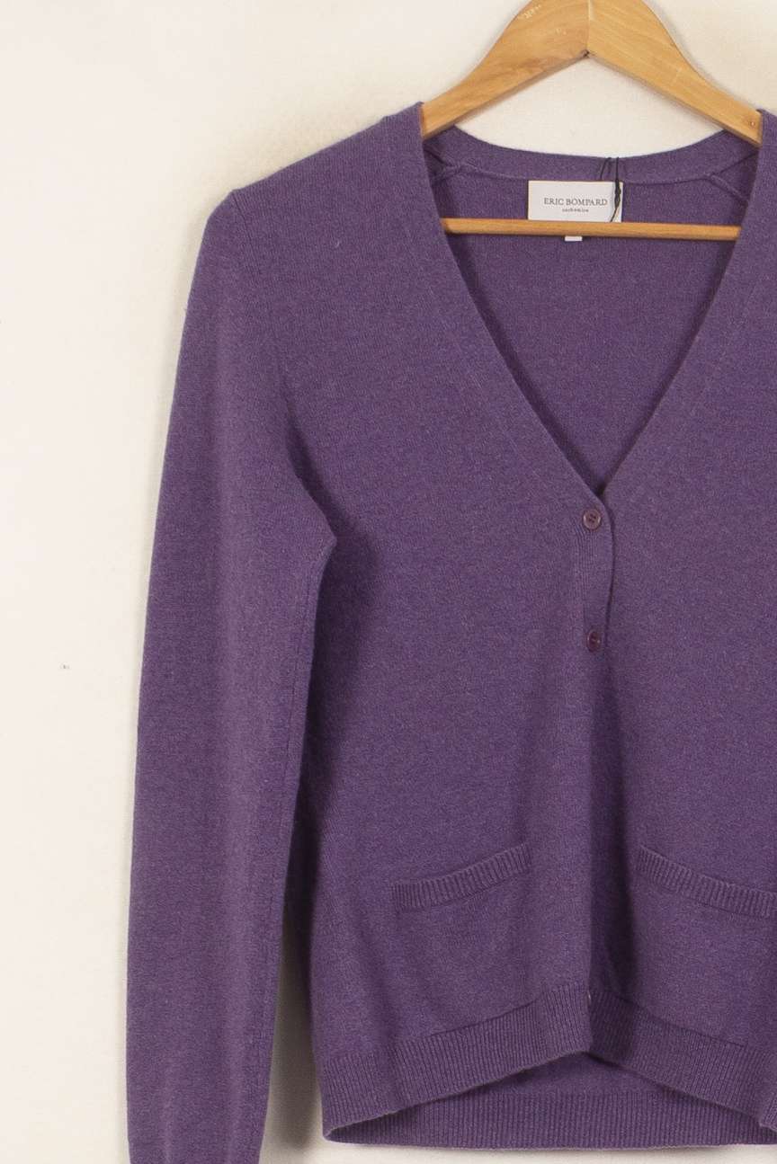 Cardigan Violet - Taille M/38 de la marque Eric Bompard | PARAD44810 - Vendu par Paradigme - Image 3