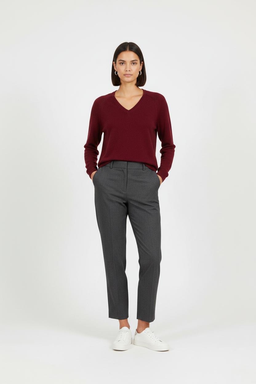Pull Bordeaux - Taille S/36