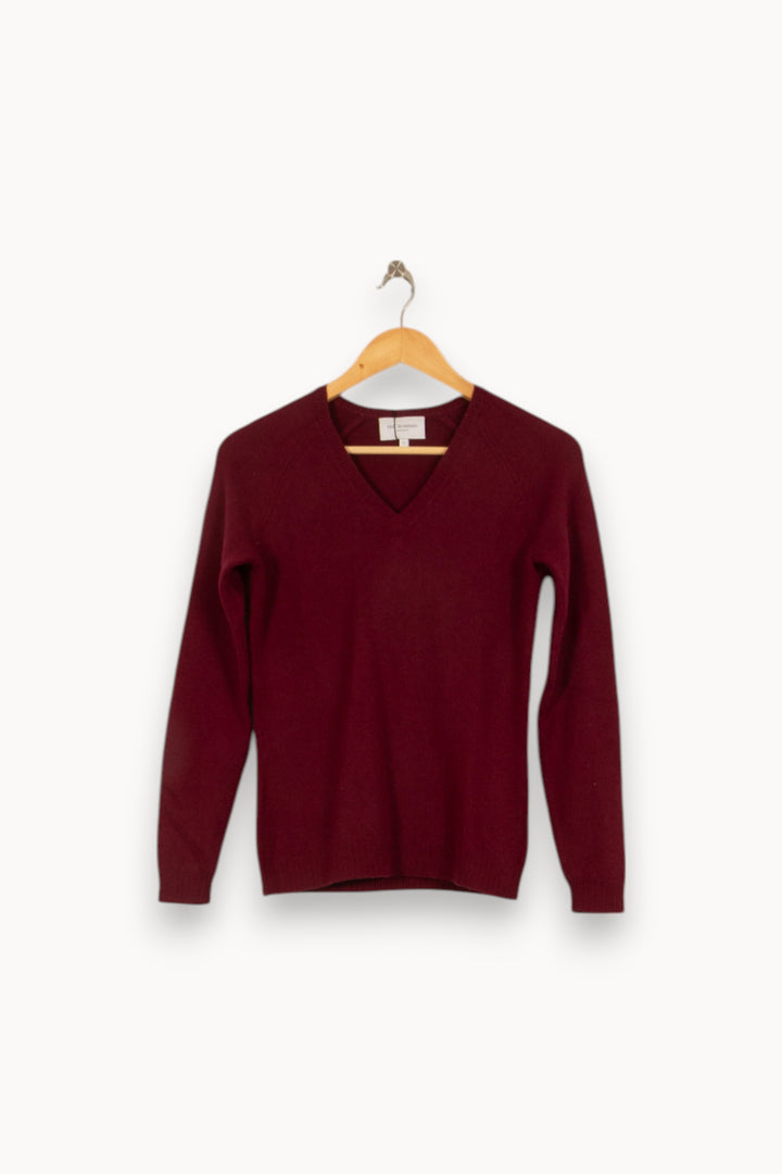 Pull Bordeaux - Taille S/36 de la marque Eric Bompard | PARAD44811 - Vendu par Paradigme - Image 2
