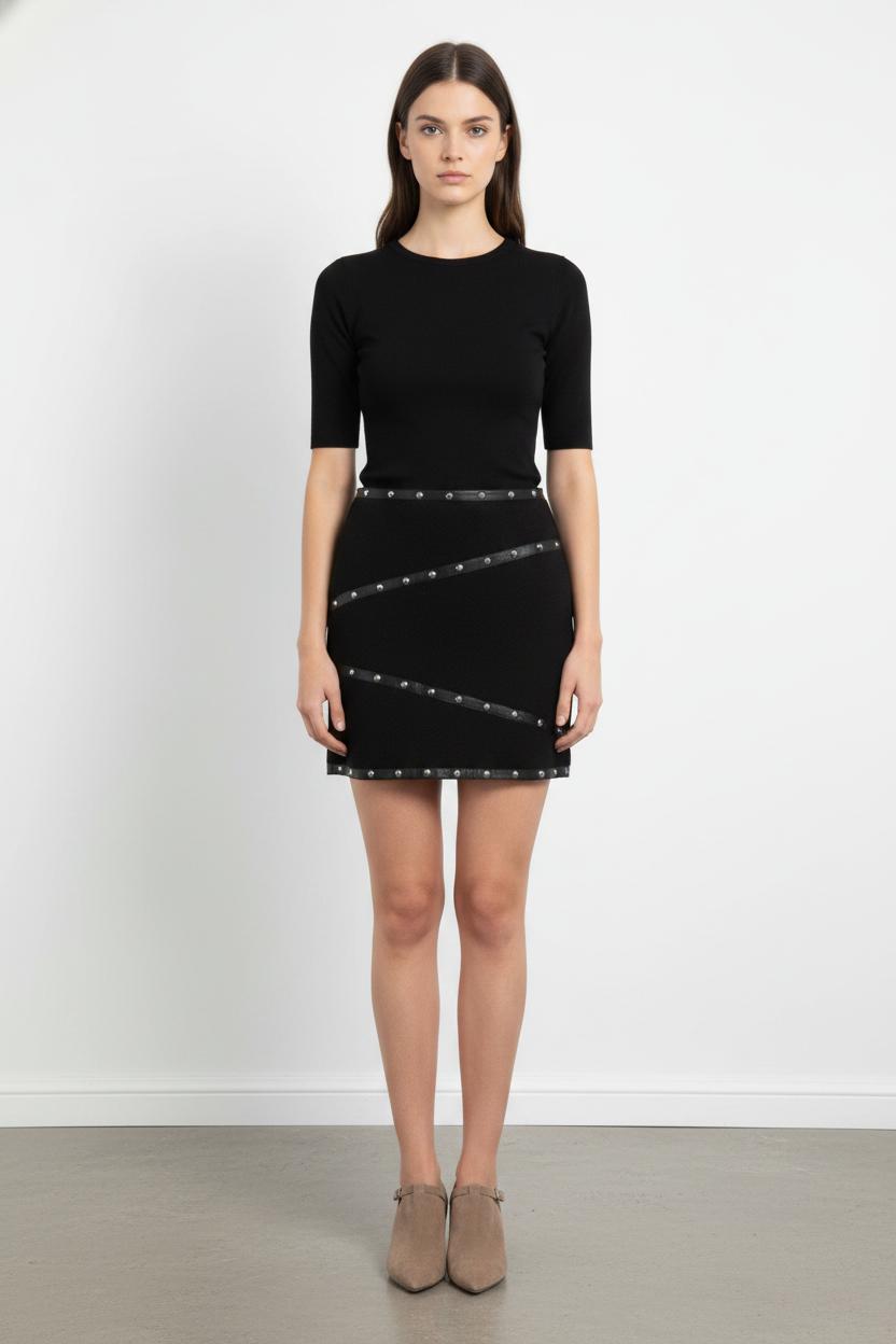 Jupe Courte Noire - Taille S/36 de la marque The Kooples | PARAD44815 - Vendu par Paradigme - Image 1