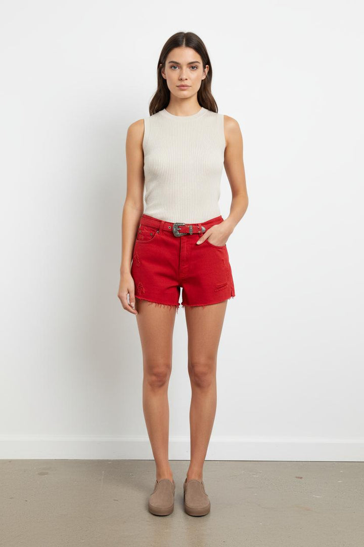 Short Rouge - Taille S/36 de la marque The Kooples | PARAD44816 - Vendu par Paradigme - Image 1