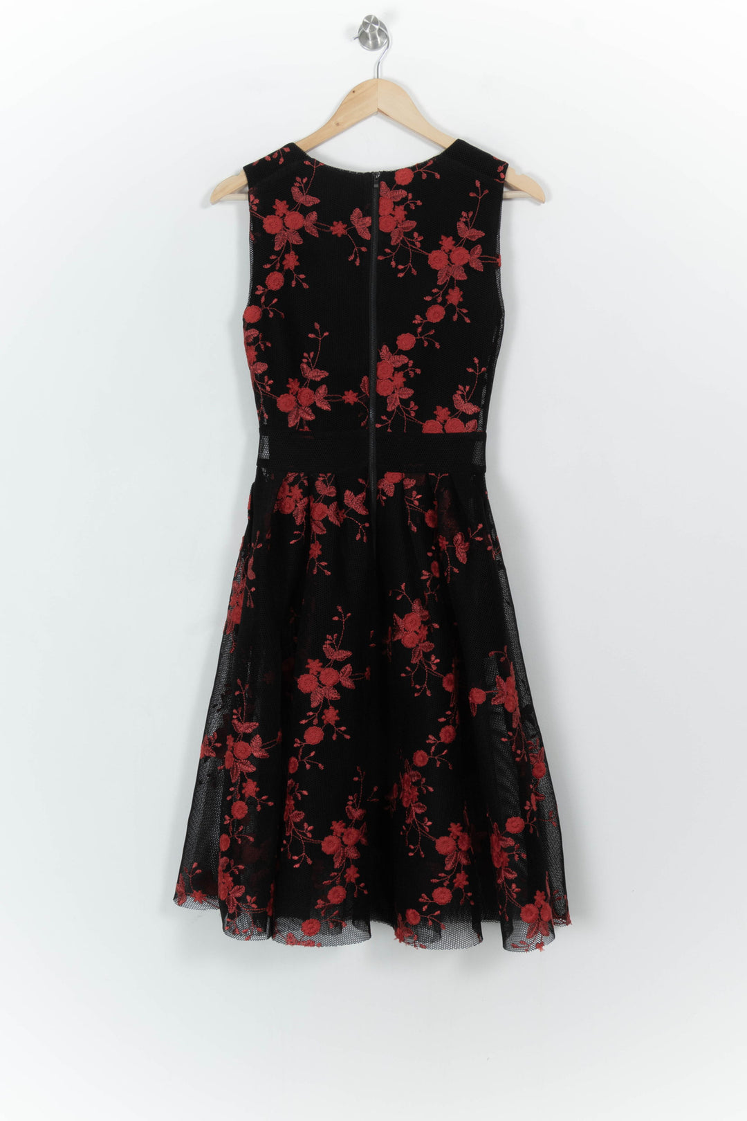 Robe Midi Noire et Rouge - Taille S/36 de la marque Maje | PARAD44817 - Vendu par Paradigme - Image 4