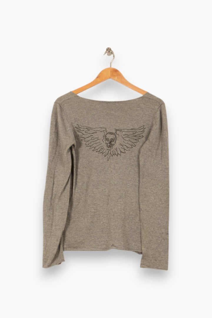 Pull Gris - Taille M/38 de la marque Zadig&Voltaire | PARAD44825 - Vendu par Paradigme - Image 4