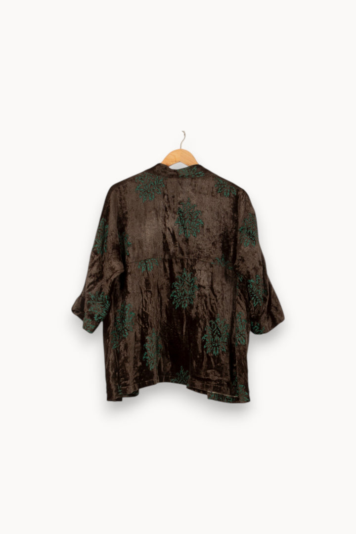 Kimono Vert et Marron - Taille M/38 de la marque Bellerose | PARAD44834 - Vendu par Paradigme - Image 4