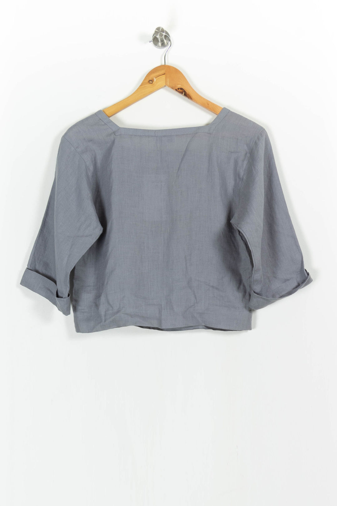 Blouse Grise - Taille S/36 de la marque Agnès b. | PARAD44846 - Vendu par Paradigme - Image 4