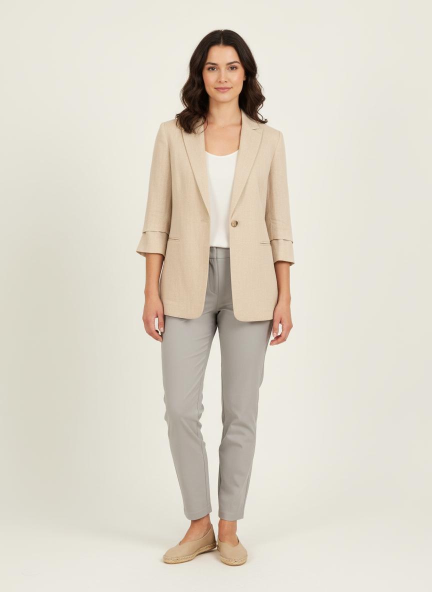 Blazer Beige - Taille XXXL/46 de la marque Marina Rinaldi | PARAD44857 - Vendu par Paradigme - Image 1