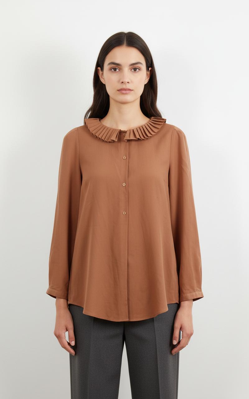 Blouse Marron - Taille L/40