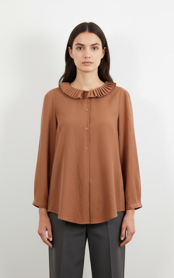 Blouse Marron - Taille L/40