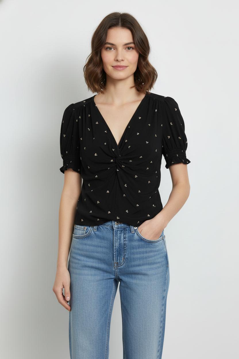 Blouse Noire et Blanche - Taille M/38 de la marque Sessùn | PARAD44876 - Vendu par Paradigme - Image 1