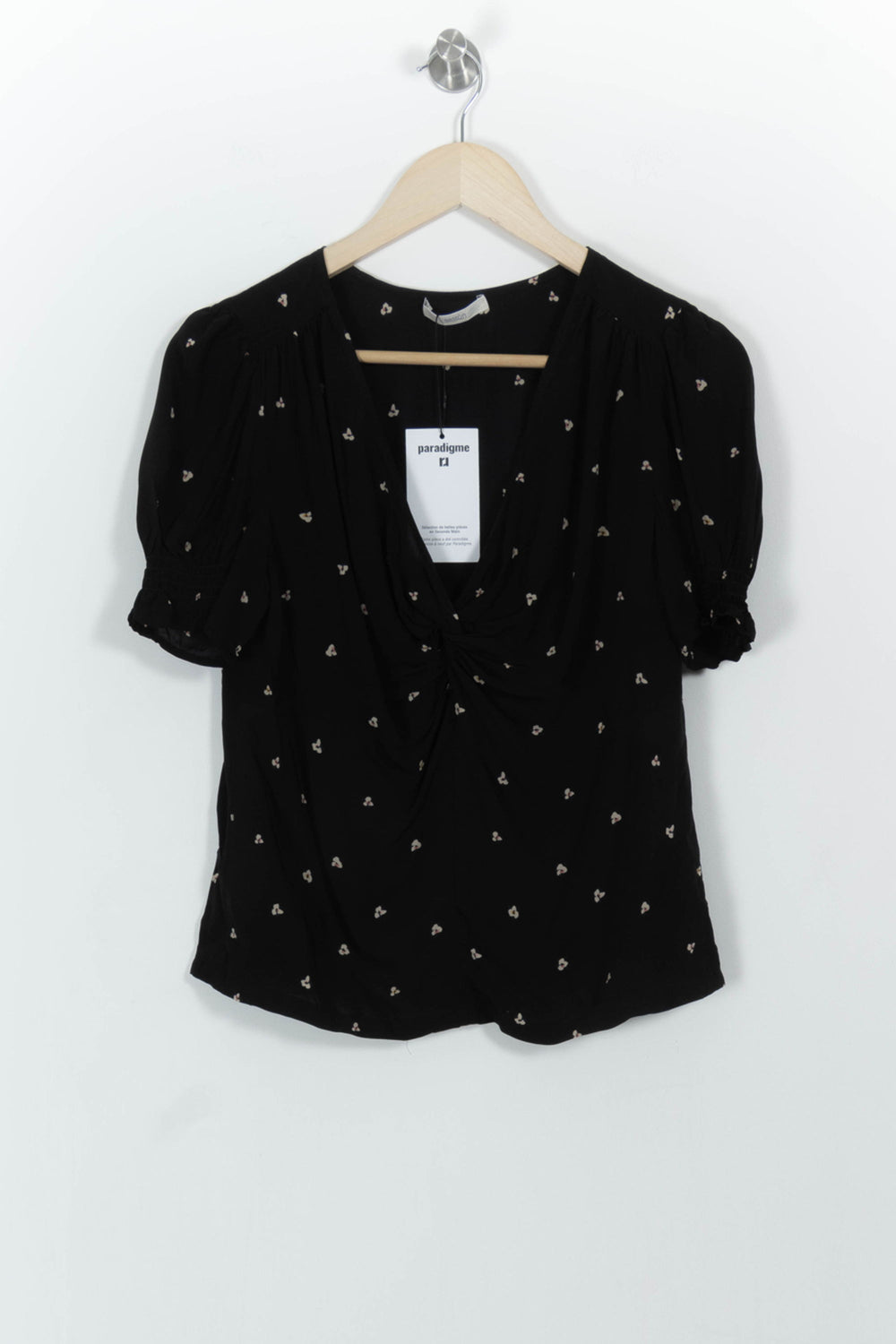 Blouse Noire et Blanche - Taille M/38 de la marque Sessùn | PARAD44876 - Vendu par Paradigme - Image 2