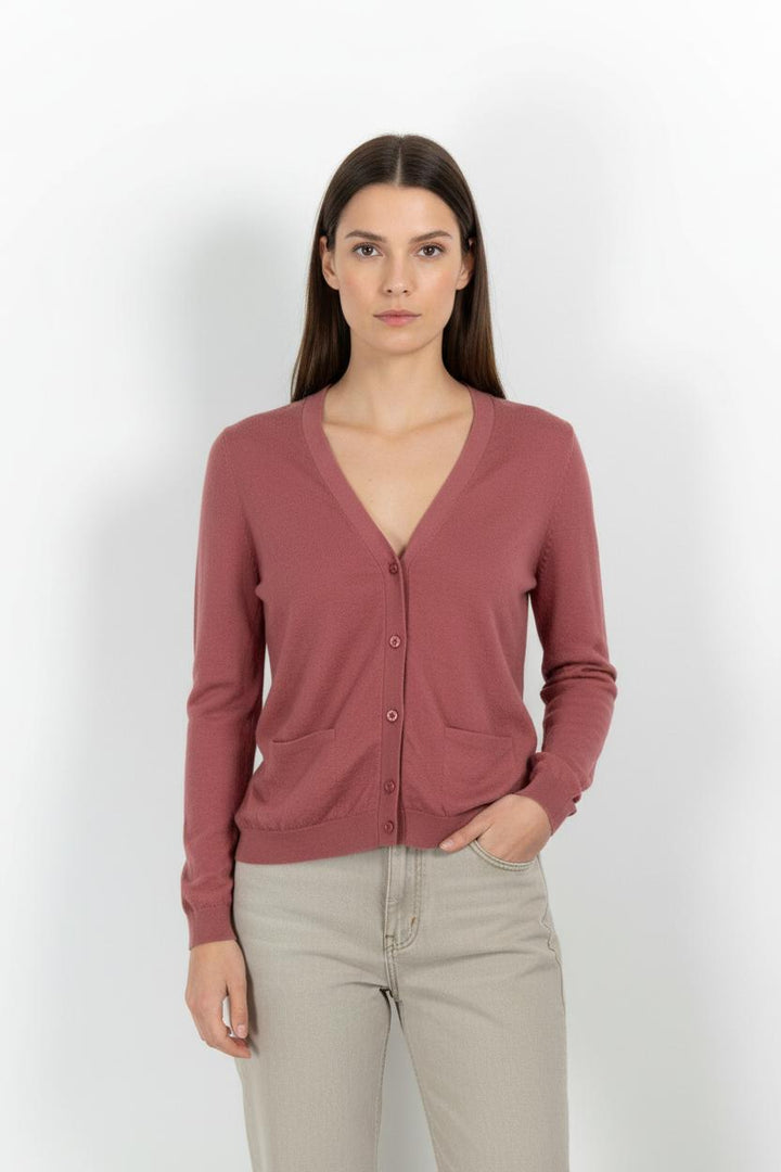 Cardigan Rose - Taille S/36 de la marque Eric Bompard | PARAD44886 - Vendu par Paradigme - Image 1