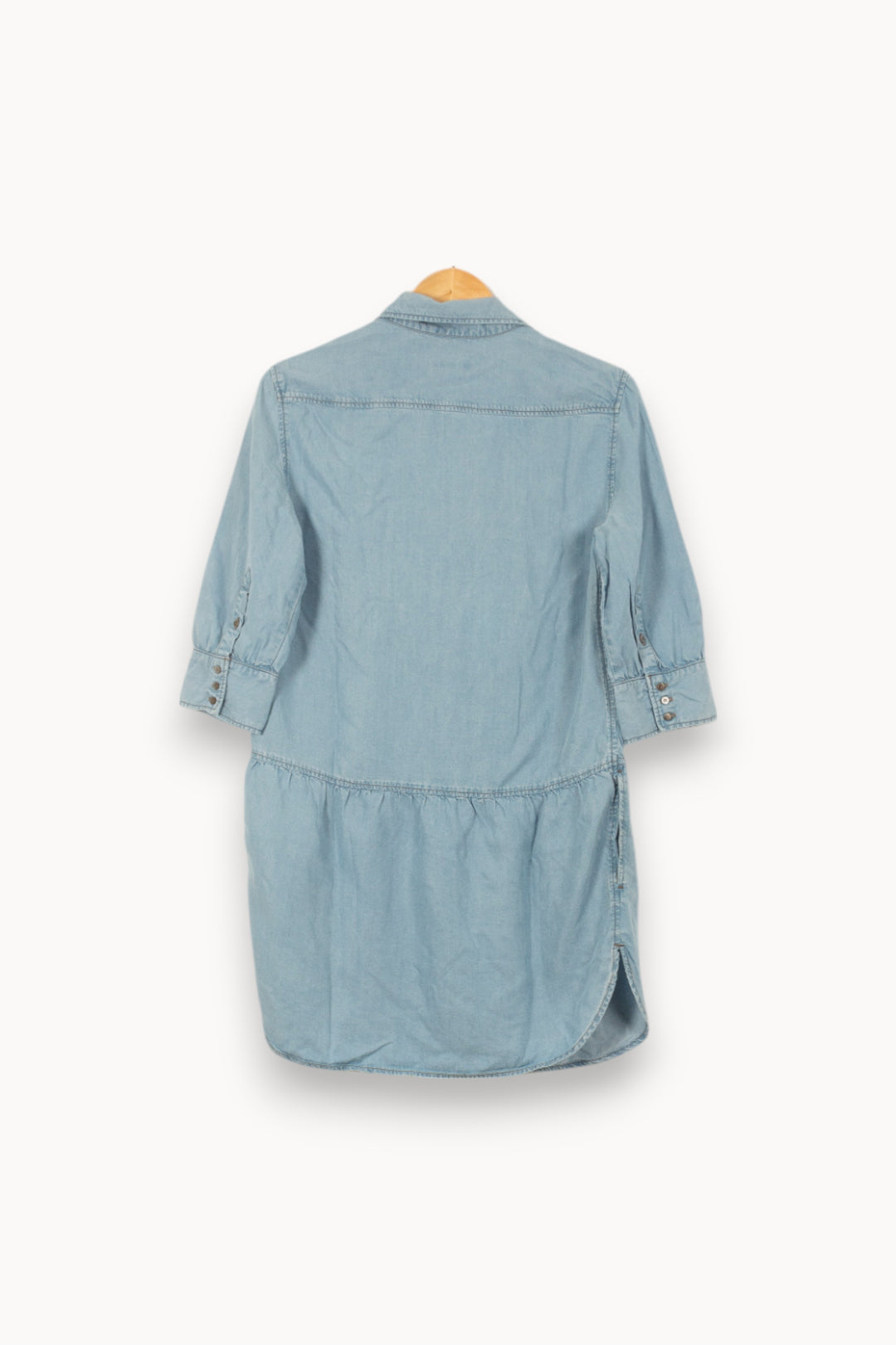 Robe Chemise Bleue - Taille S/36 de la marque Sandro | PARAD44911 - Vendu par Paradigme - Image 4