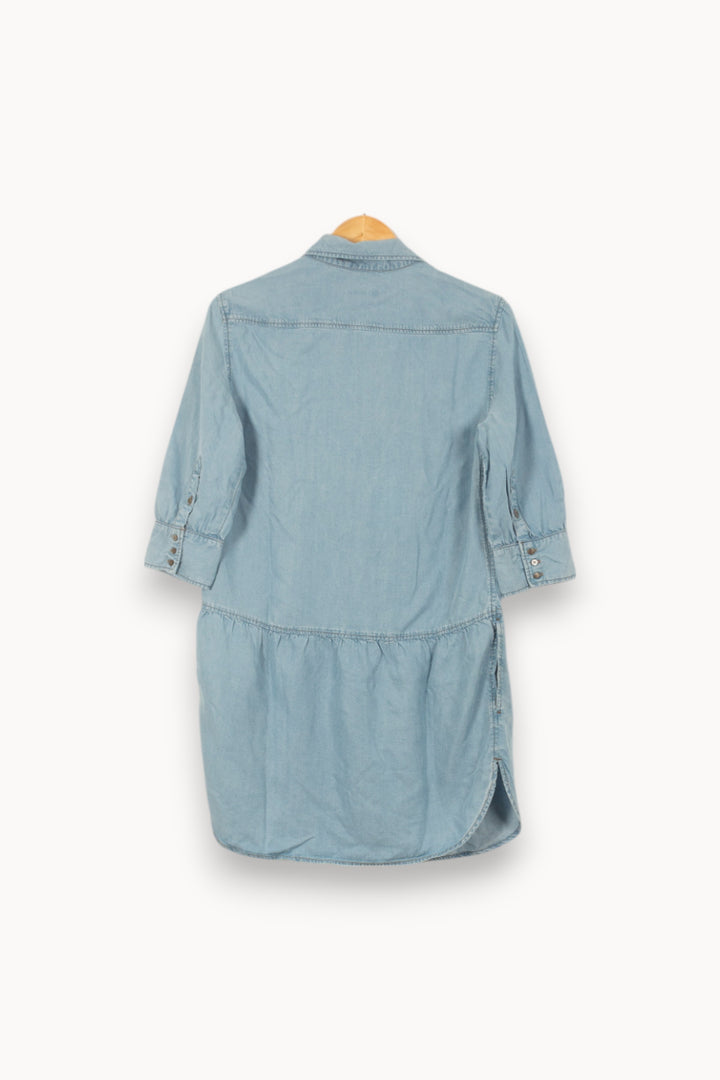 Robe Chemise Bleue - Taille S/36 de la marque Sandro | PARAD44911 - Vendu par Paradigme - Image 4