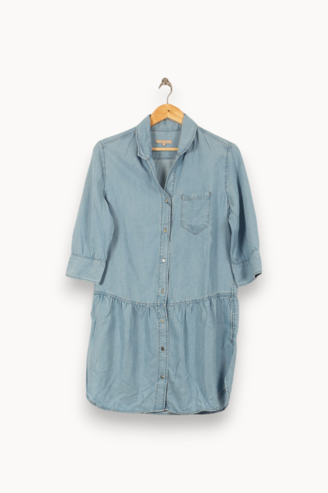 Robe Chemise Bleue - Taille S/36 de la marque Sandro | PARAD44911 - Vendu par Paradigme - Image 2