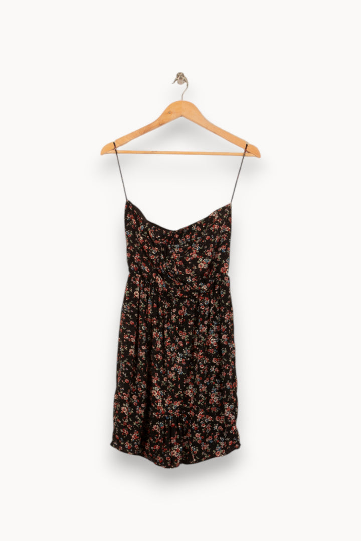 Robe Fleurie Noire - Taille S/36 de la marque Sandro | PARAD44914 - Vendu par Paradigme - Image 2