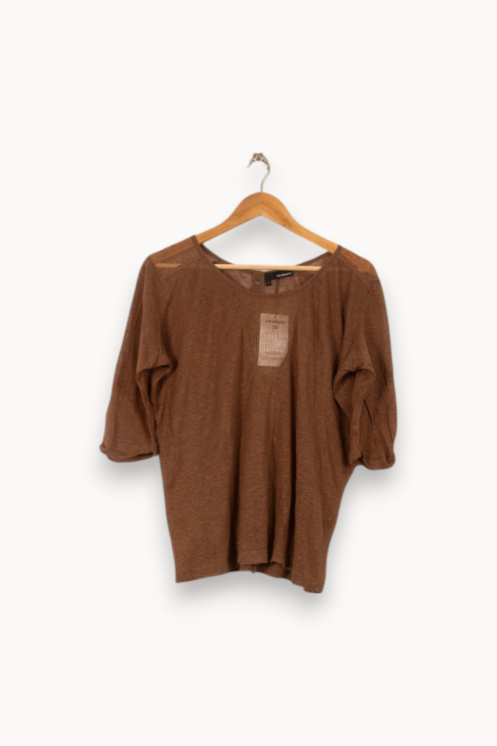 Blouse Marron - Taille L/40 de la marque The Kooples | PARAD44917 - Vendu par Paradigme - Image 2