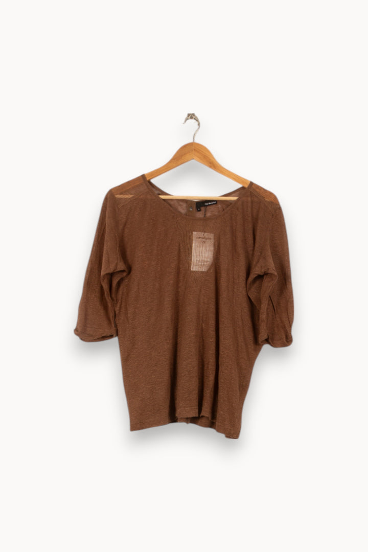 Blouse Marron - Taille L/40 de la marque The Kooples | PARAD44917 - Vendu par Paradigme - Image 2
