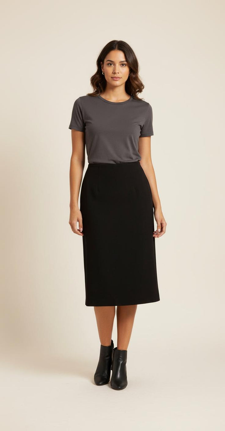 Jupe Midi Noire - Taille XXXL/46 de la marque Marina Rinaldi | PARAD44918 - Vendu par Paradigme - Image 1