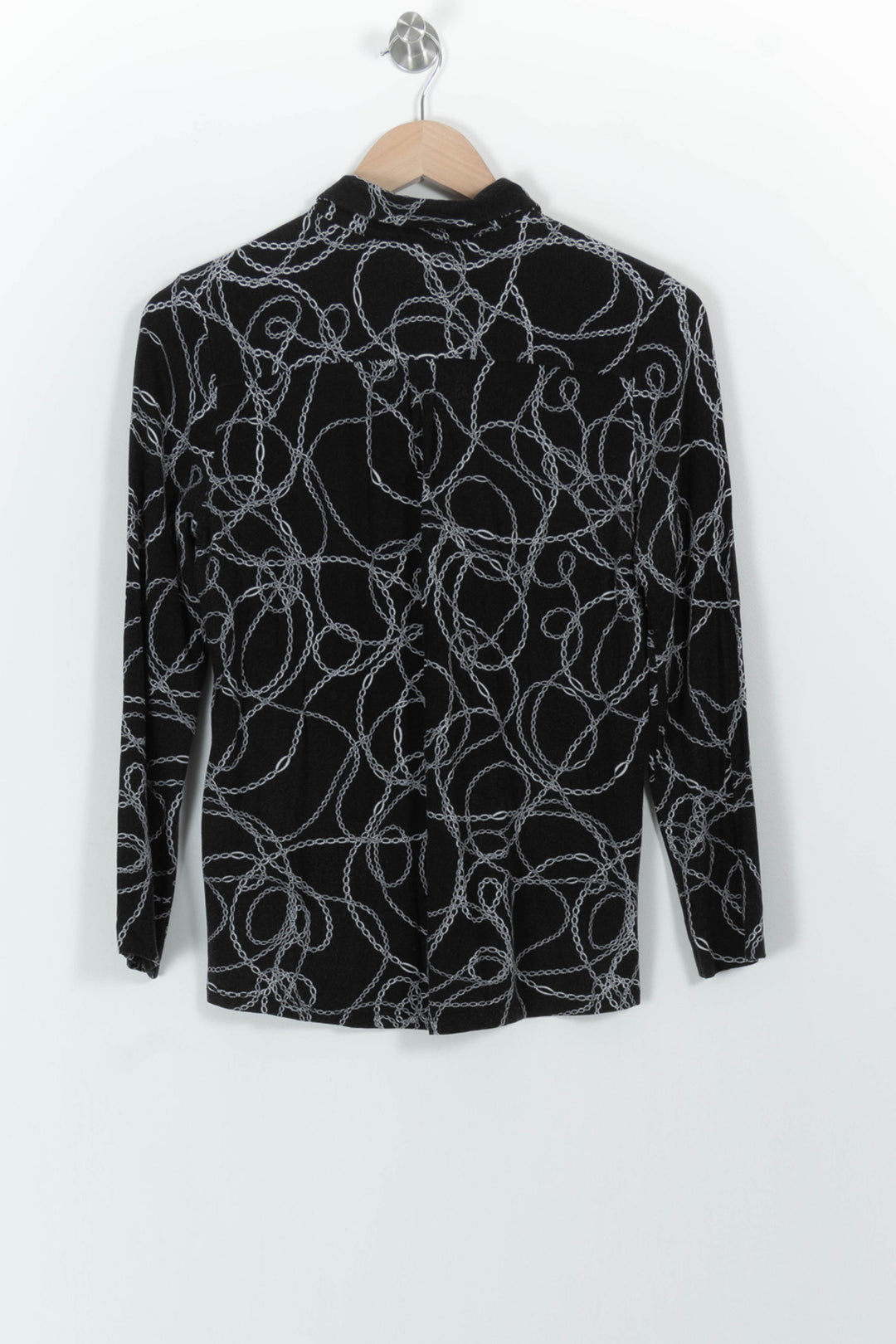 Chemise Noire et Blanche - Taille M/38 de la marque Caroll | PARAD44925 - Vendu par Paradigme - Image 4