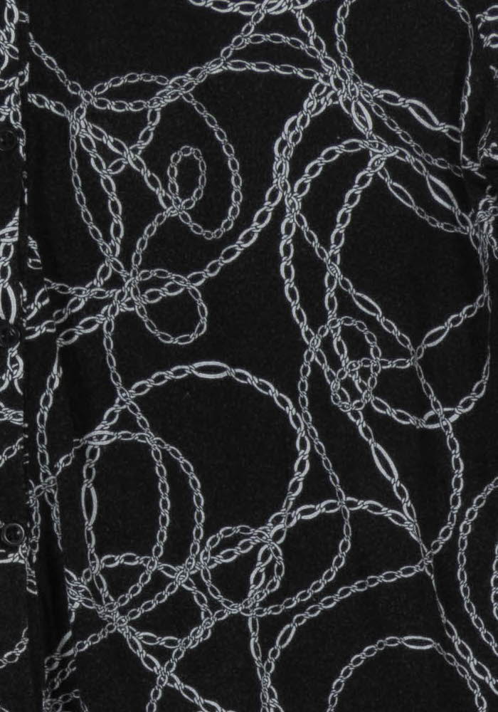 Chemise Noire et Blanche - Taille M/38 de la marque Caroll | PARAD44925 - Vendu par Paradigme - Image 3