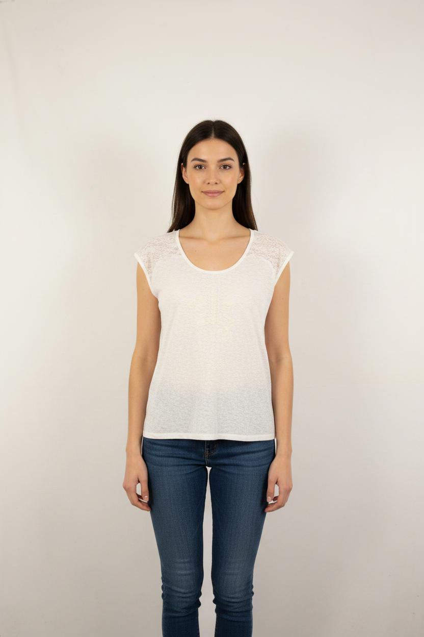 Tee-shirt Blanc - Taille M/38