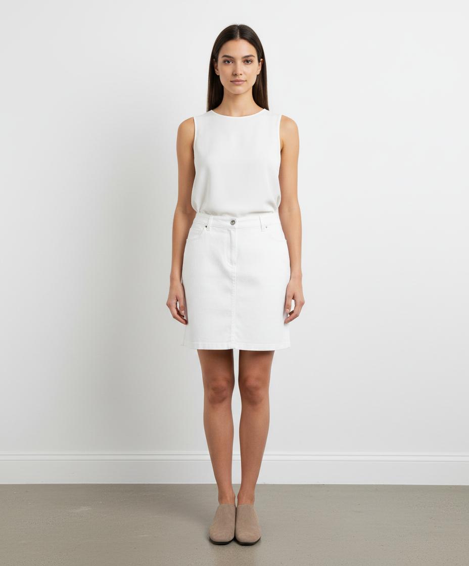 Jupe Courte Blanche - Taille XL/42