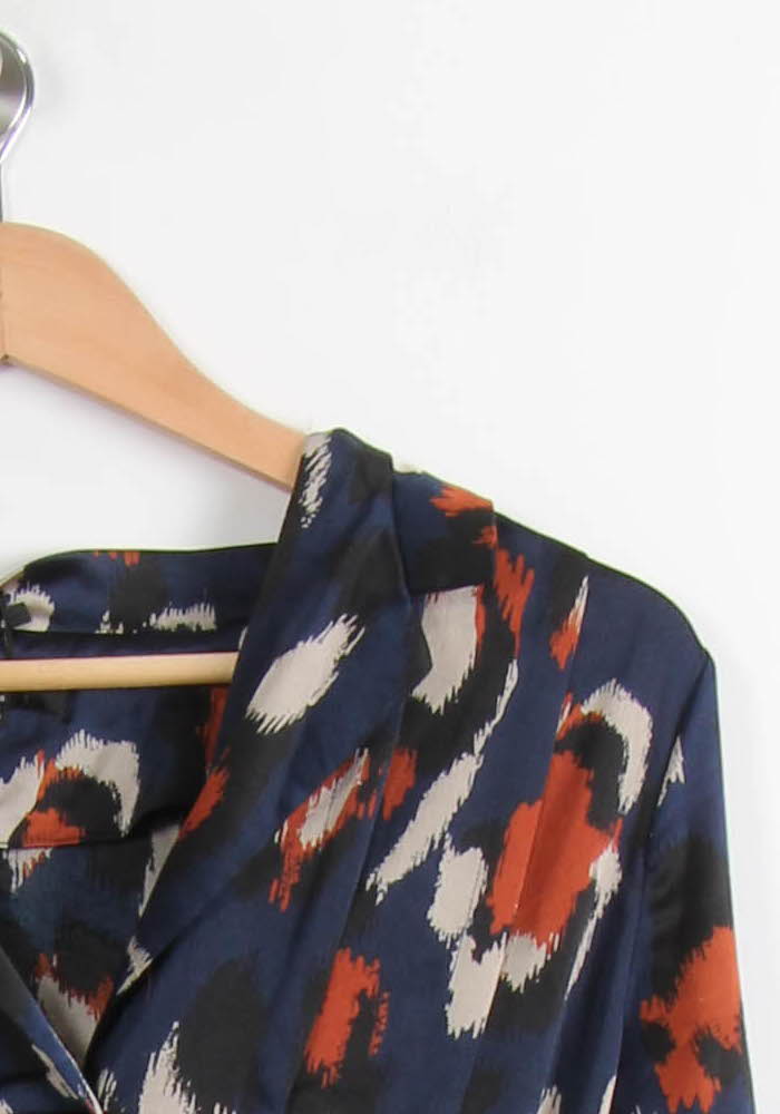 Robe Midi Bleu Marine et Rouge - Taille XS/34 de la marque FRNCH | PARAD44949 - Vendu par Paradigme - Image 3