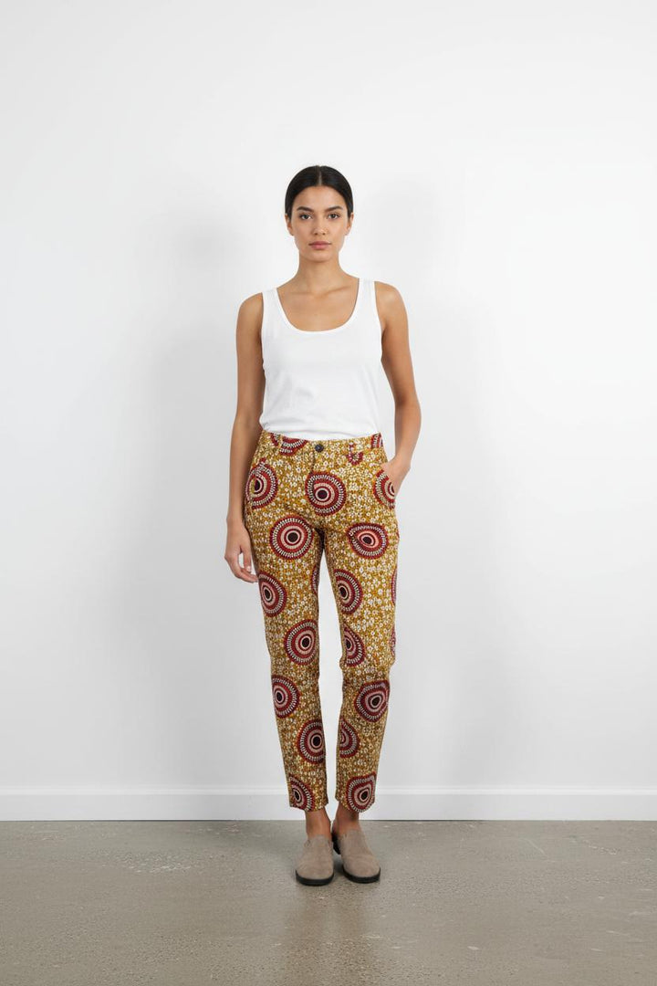 Pantalon Jaune et Rouge - Taille XS/34